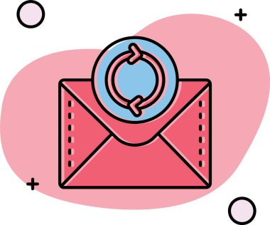 e- posta mektup simgesi. Beyaz arkaplanda izole edilmiş web ve mobil e- posta vektör simgeleri