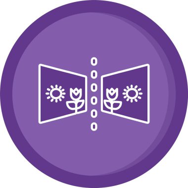 Eşsiz kar tanesi vektör simgesi