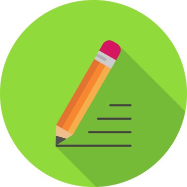 vektör düz kalem simgesi