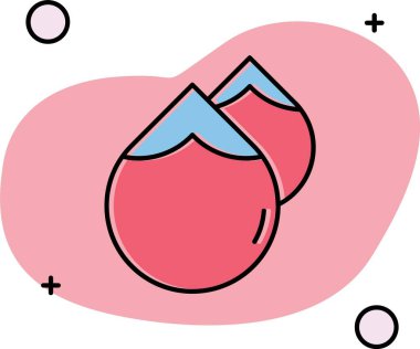 Vektör illüstrasyonu, simge ögesi arkaplanı