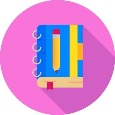 Kalem düzlüğü simgesi, vektör illüstrasyonu