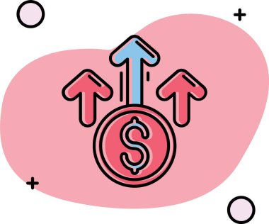 para değişimi simgesi, vektör illüstrasyonu