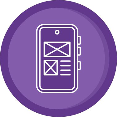 vektör mobil uygulama ico