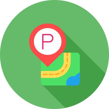 konum pin simgesi vektör illüstrasyonu