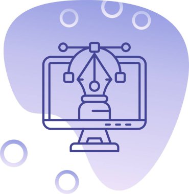 Seo simgesinin vektör illüstrasyonu