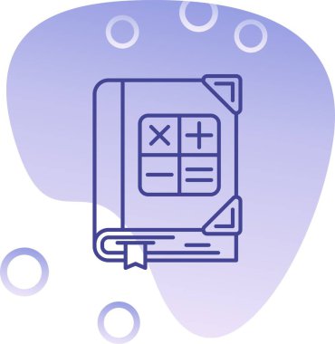 vektör hesap makinesi simgesi, basit illüstrasyon