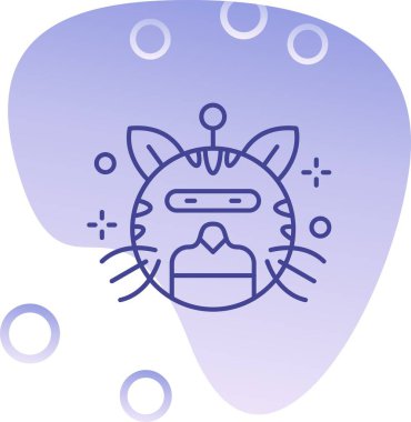 Kedi simge tasarlamak vektör