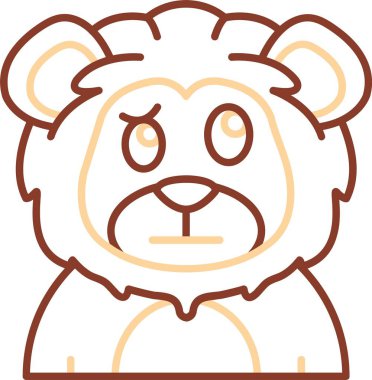 Aslan başı simgesi, özet biçimi