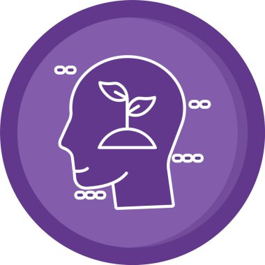 güzel beyin simgesi vektör simgesi