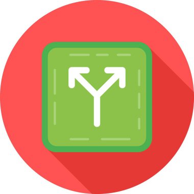 Yol simgesi, vektör illüstrasyonu