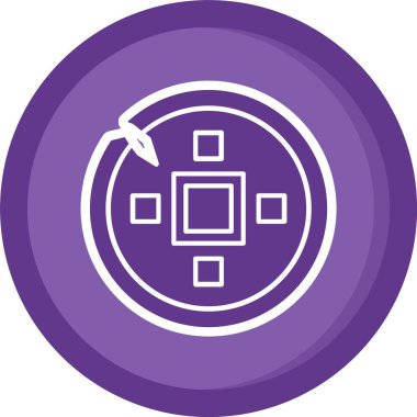 Oyun simgesinin vektör illüstrasyonu