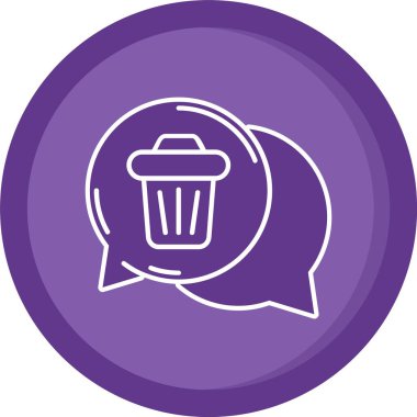 Çöp kutusu simgesi. Web için çöp kutusu vektör simgesinin özet çizimi