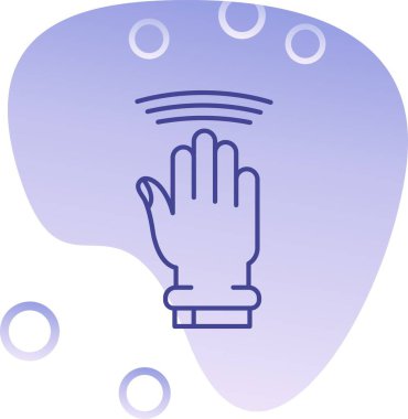 Beyaz arkaplan ile beyaz bulut simgesinin mavi arkaplanının vektör çizimi