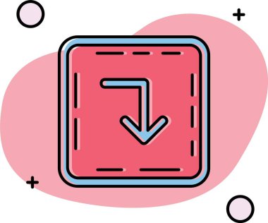 Vektör evrensel simgesi Trendy bakmak.