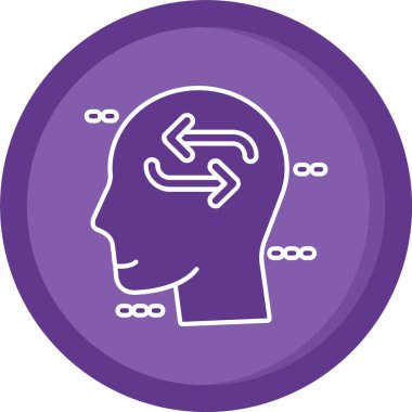 Vektör Beyin simgesi illüstrasyonu