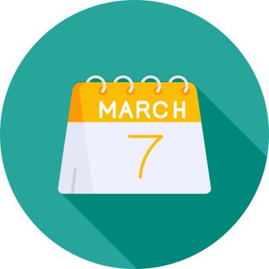 Takvim simgesi, vektör çizimi