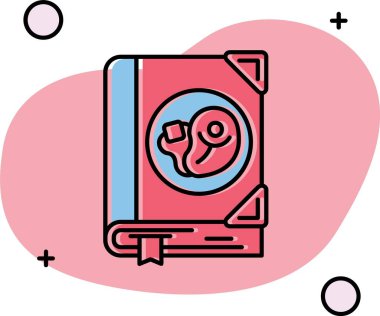 kitap, eğitim, öğrenim, öğrenim, bilim soyut düz renk ikonu şablonu