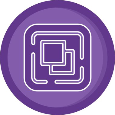 güzel labirent vektör çizgisi simgesi