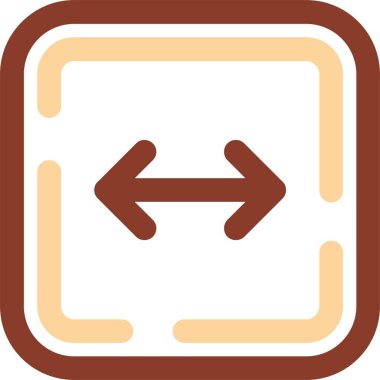 yön sol simge vektör illüstrasyonu