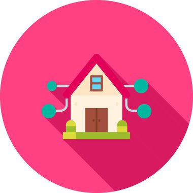 bina simgesi, vektör illüstrasyonu