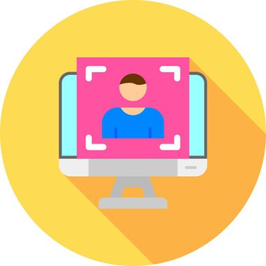 dizüstü bilgisayar simgesi, vektör illüstrasyonu