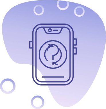 telefon izleme simgesi vektör illüstrasyonu