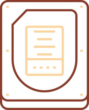 Vektör menüsü Simge illüstrasyonu