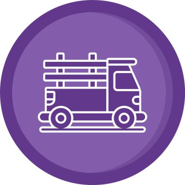 Benzersiz bus vektör simgesi