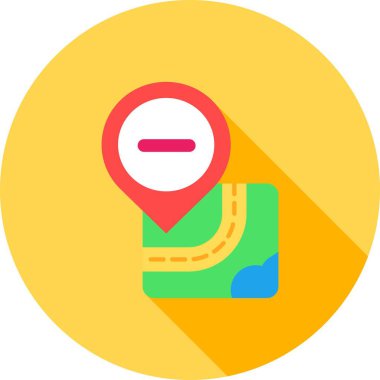 navigasyon konumu düz vektör deseni