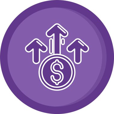 vektör para simgesi illüstrasyonu