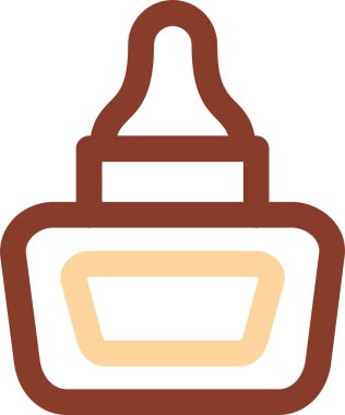 krem simgesi, basit vektör illüstrasyonu