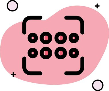 Pembe kurdeleli bir kalbin vektör çizimi