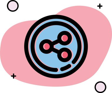 Tatlı bir kızın vektör çizimi