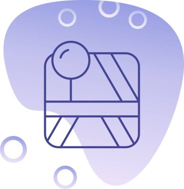 Benzersiz hava balonu vektör simgesi