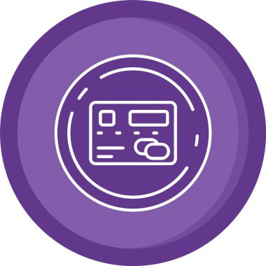 Vektör lcd Ico, vektör illüstrasyonu