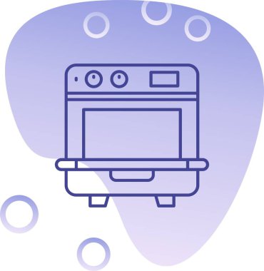 Mutfak. Web simgesi vektör illüstrasyonu