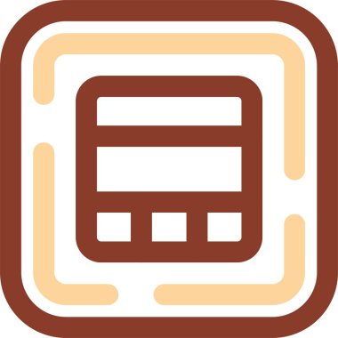 ekmek simgesi, vektör illüstrasyonu