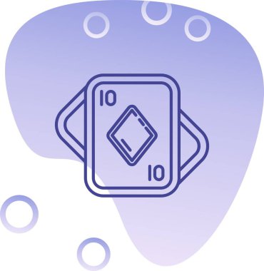 Benzersiz kumarhane yonga çizgisi simgesi