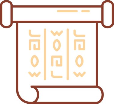 Kahve çekirdeği ikonu, özet tarzı.