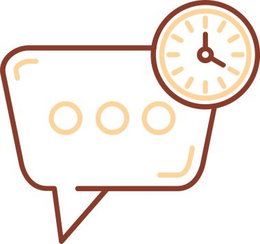 Bir saatin vektör illüstrasyonu