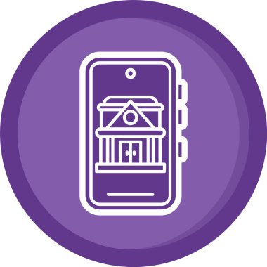 Benzersiz akıllı telefon sembol vektörü