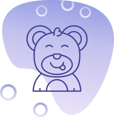 emziği ve emziği olan bir bebek, resimleme, beyaz arkaplan üzerinde vektör.