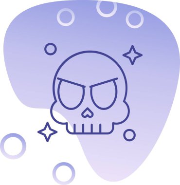 Kurukafa simgesi vektör illüstrasyonu