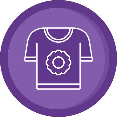 güzel gömlek simgesi vektör simgesi