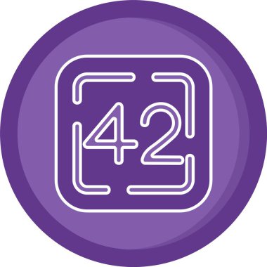 Mor işaretin vektör çizimi