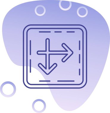 Modern bir simgenin vektör illüstrasyonu