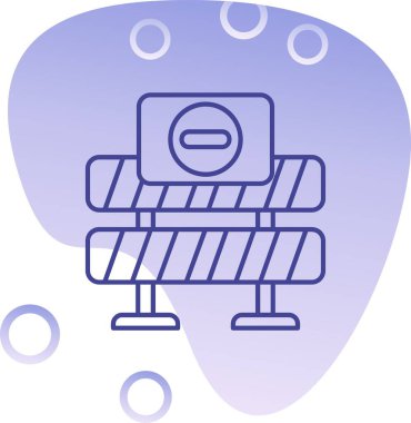 Modern b 'nin vektör illüstrasyonu eksik simgesi