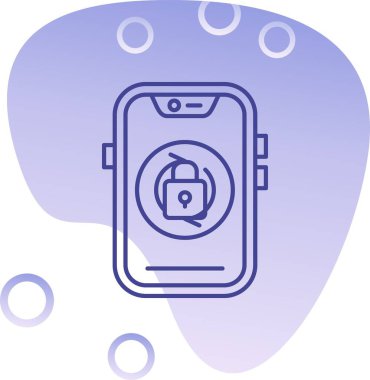 Akıllı saat. Web simgesi basit tasarım