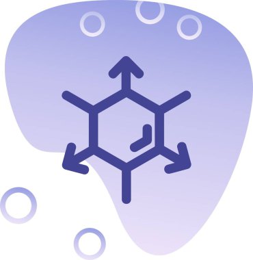 Moleküllerle kimyasal formül, beyaz arkaplanda basit tasarım vektör çizimi