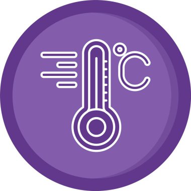 termometre simgesi vektör illüstrasyonu